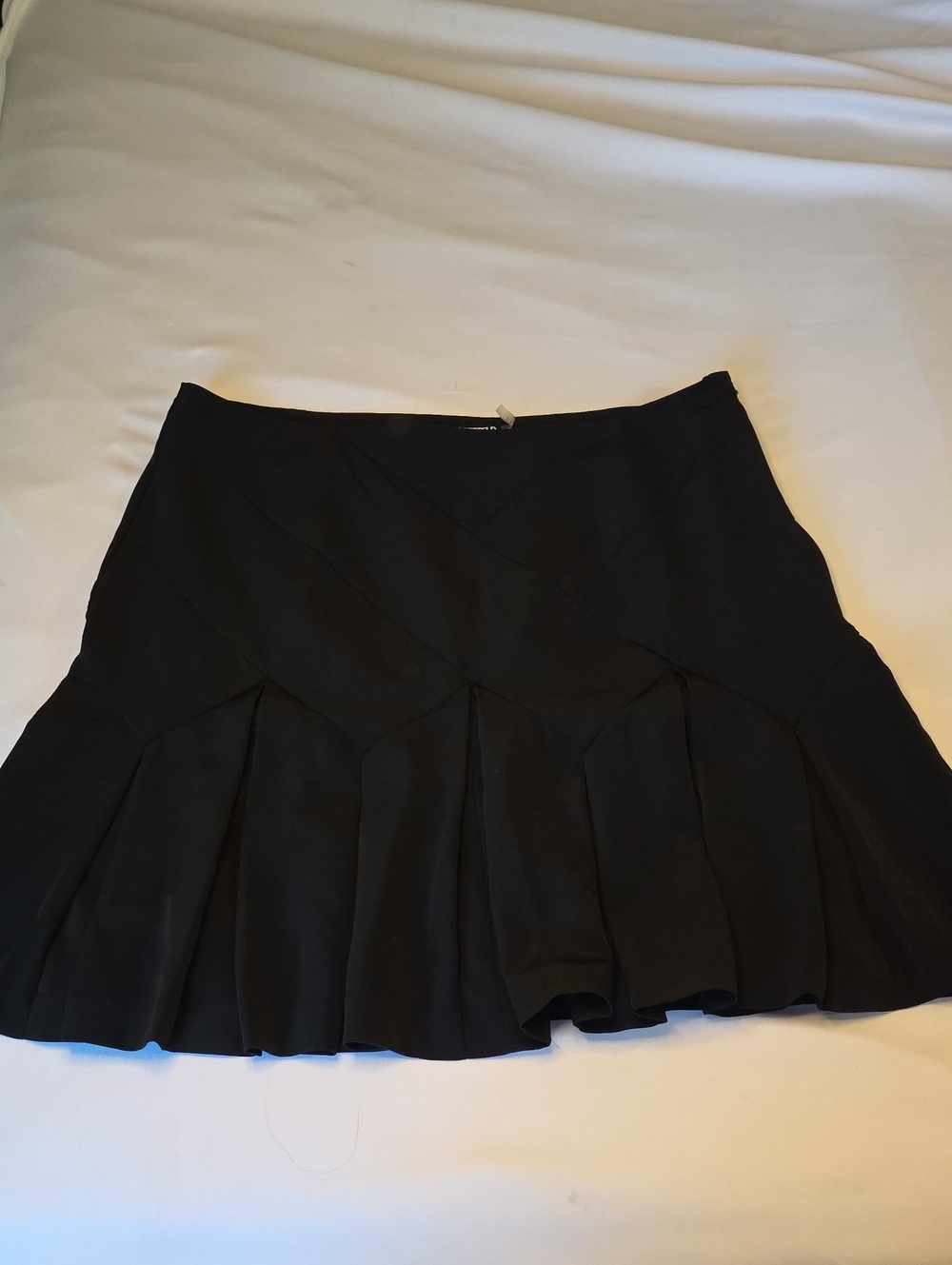 Karl Lagerfeld Black Paneled Mini Skirt